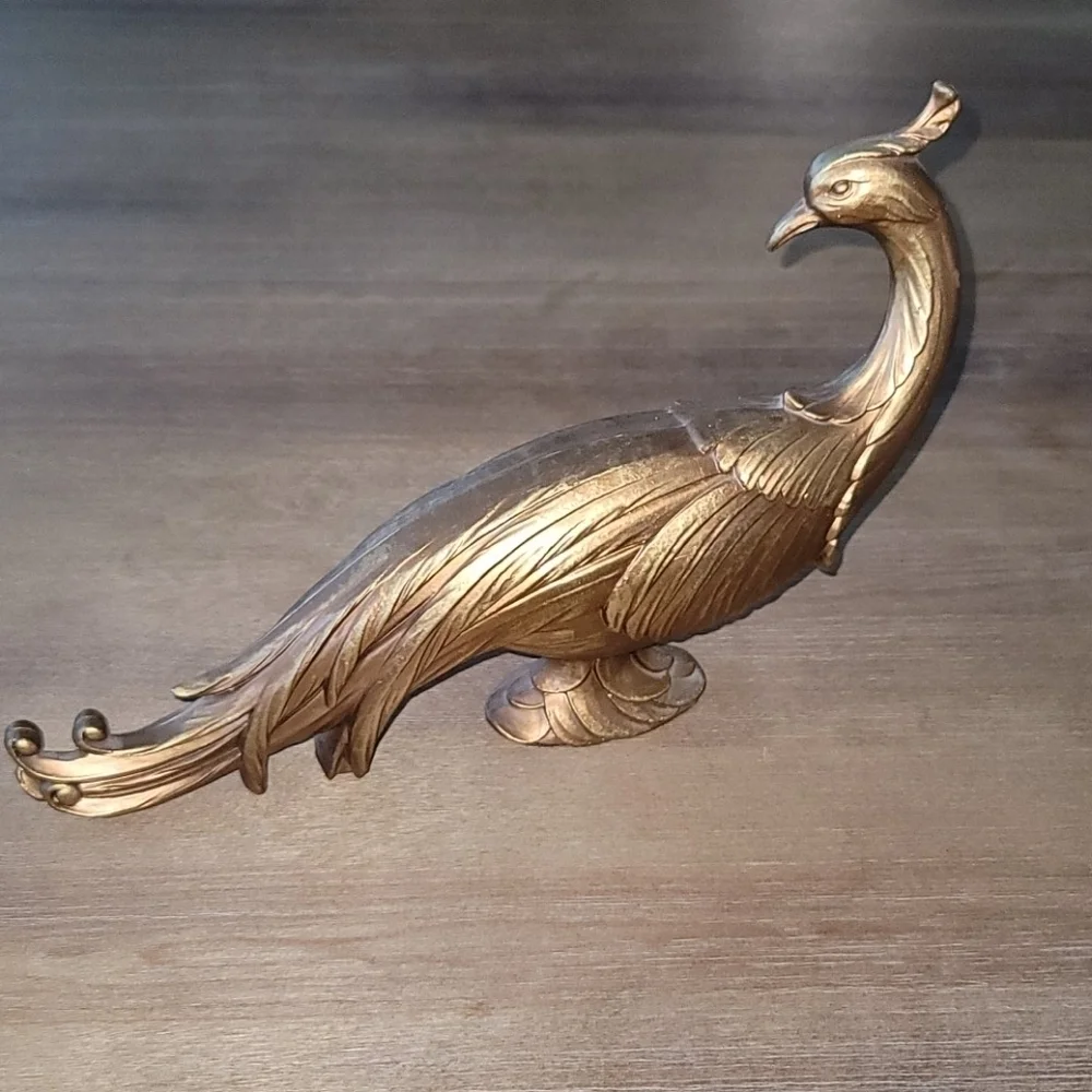 1960s Syroco Wood Phoenix Peacock Pheasant Birds - Picture 5 of 8